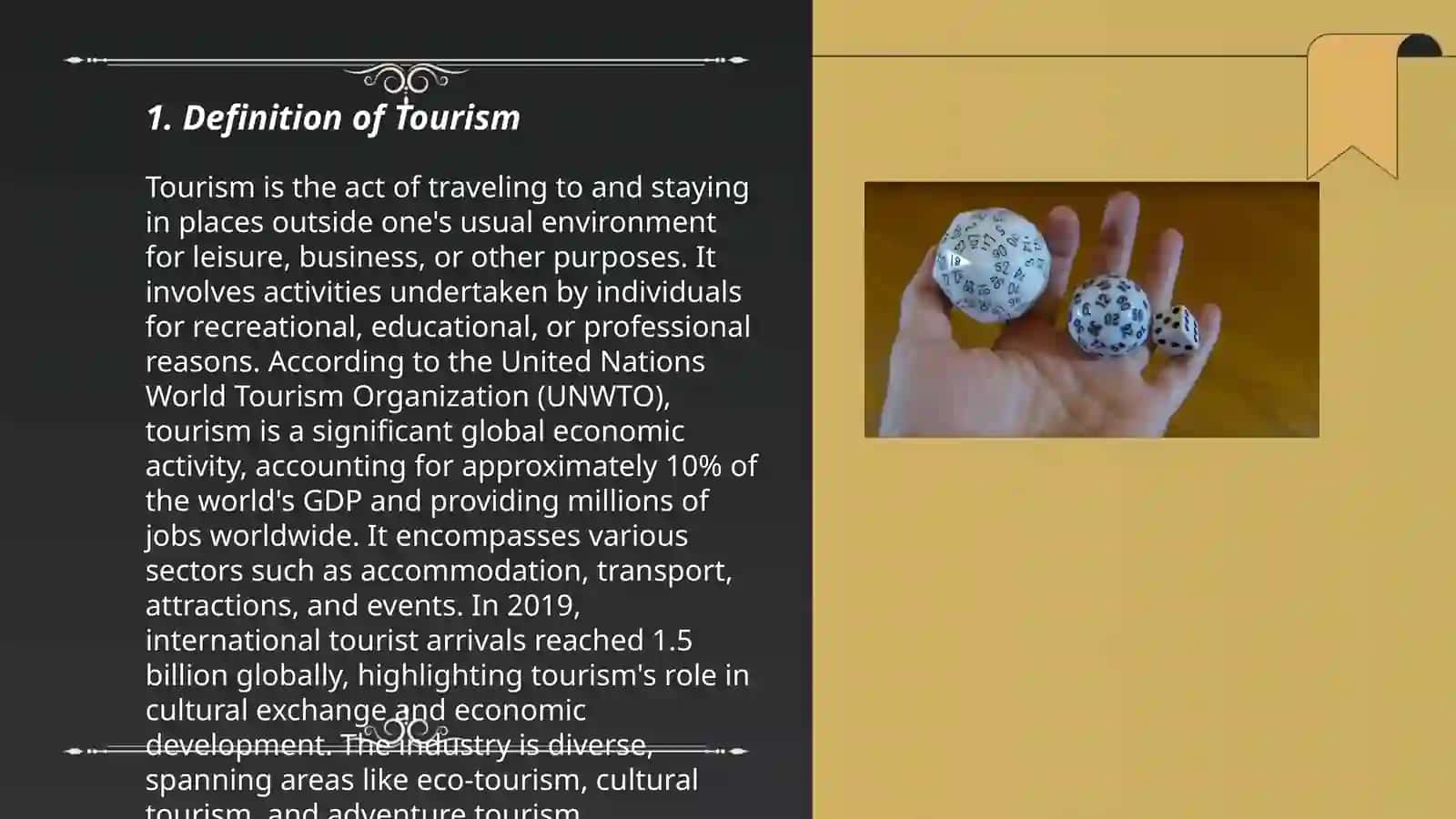 Work and business.Information leaflet.What is tourism? 3