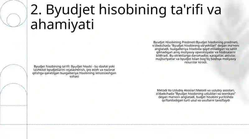 Byudjet Hisobining Predmeti, Metodi Va Uslubiy Asoslari 3
