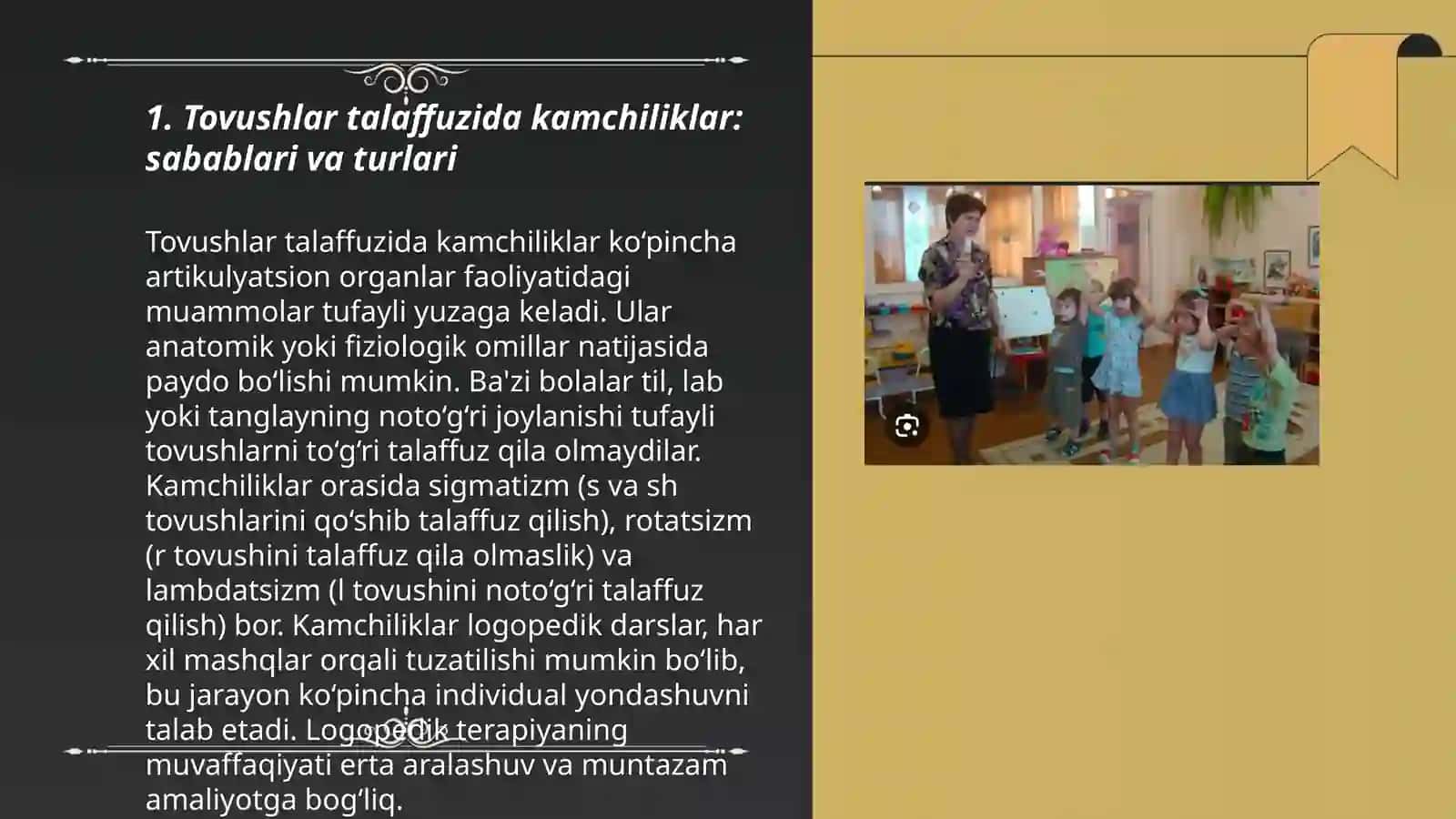 Tovushlar talaffuzida kamchiligi boʻlgan bolalarning pdixologik xususiyatlari 3