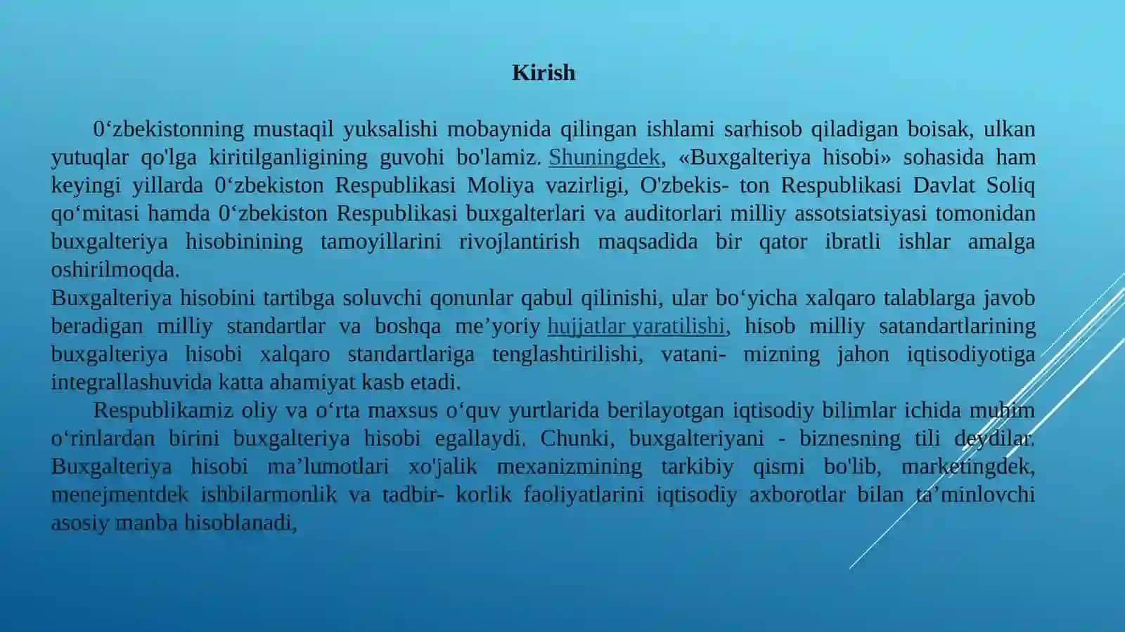 DAVLAT SEKTORI BUXGALTERIYA HISOBINI TASHKIL ETISHNING XUSUSIYATLARI 3