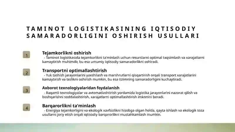 Taminot logistikasi 3