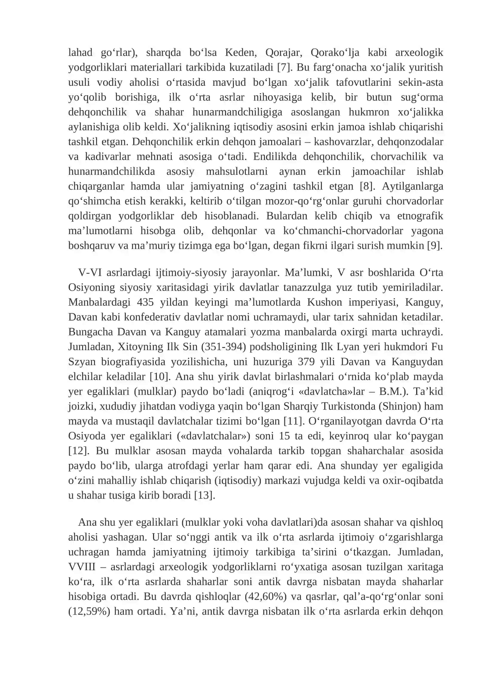 Farg‘ona va Choch ilk o‘rta asrlarda: ijtimoiy-iqtisodiy rivojlanish an’analari 3