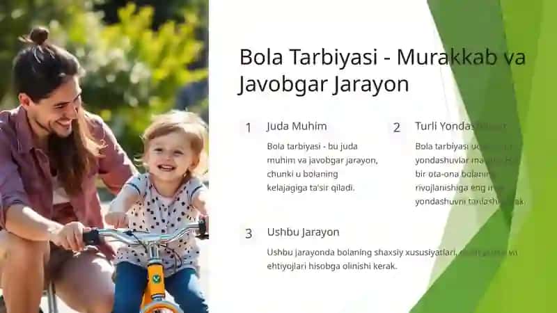 Oilada bola tarbiyasi toifalari va oqibatlari 3