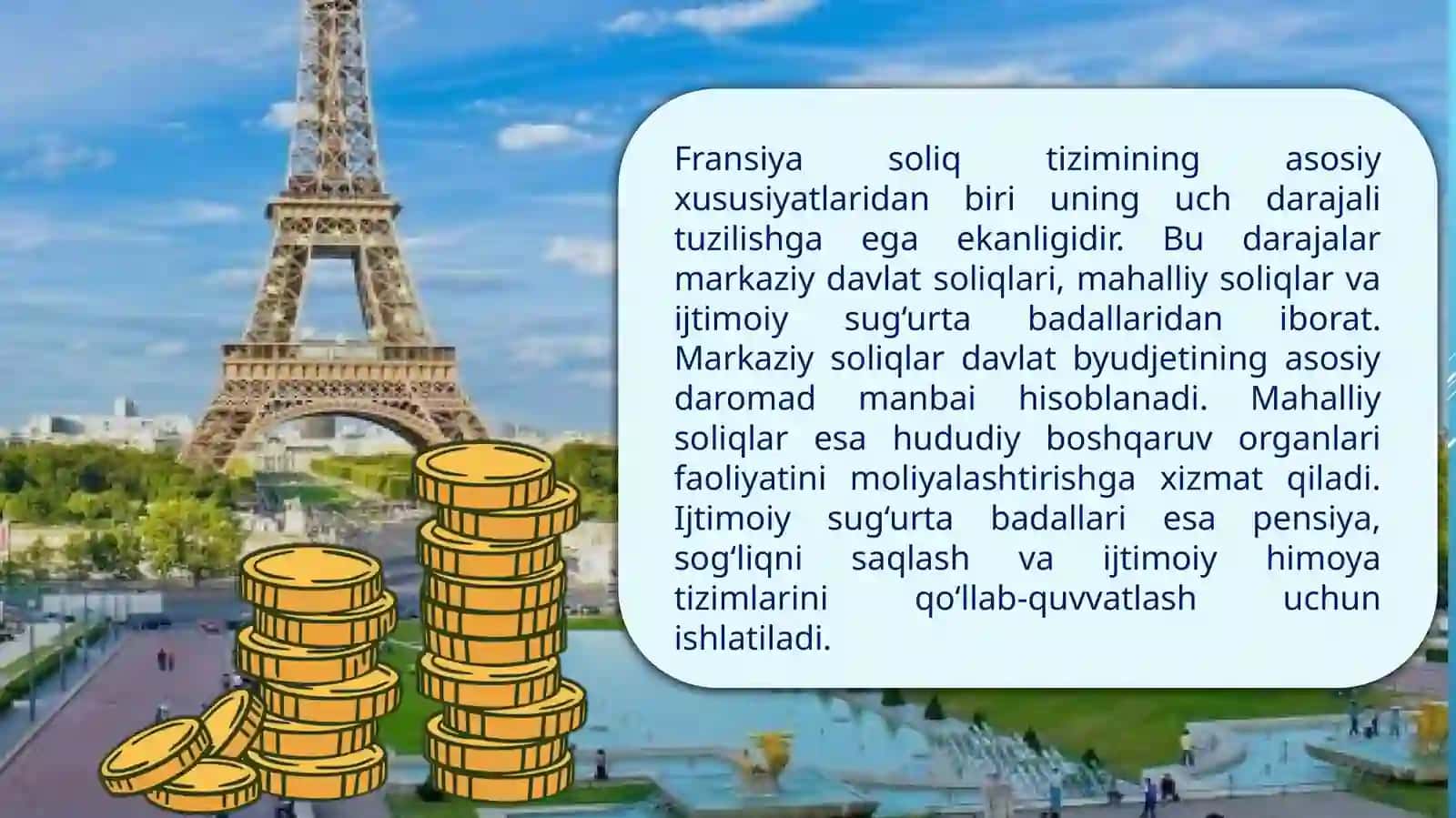 Fransiya davlatining soliq tizimi (tayyor prezentatsiya PPTX) 3