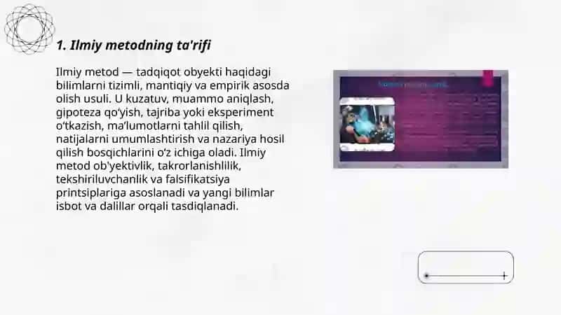 Ilmiy metod tushunchasi 3