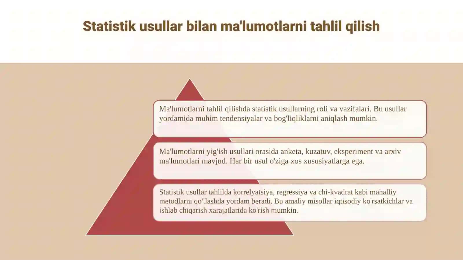 Menejmentda tadqiqotlarning statistik va ekonometrik usullari 3