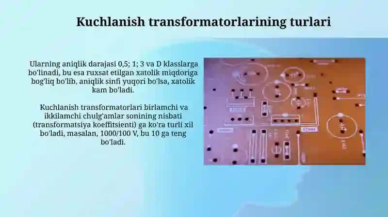 Kuchlanish transformatorlari ishlash prinsipi, aniqlik sinfi va ularning ulanish sxemalari 3