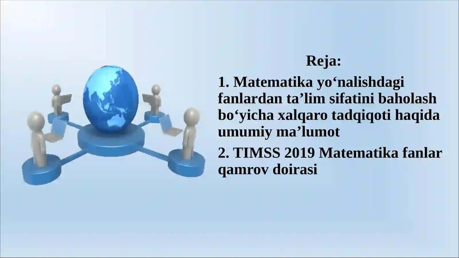 TIMSS Xalqaro baholash dasturi 3