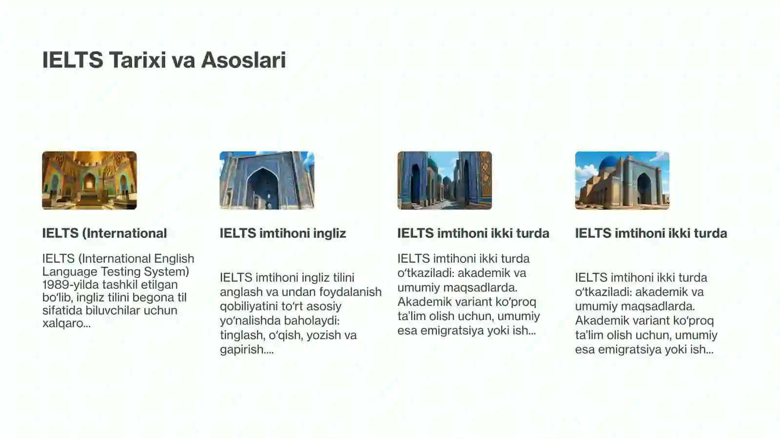 IELTS (International English Language Testing System) sertifikatlash tizimi 3
