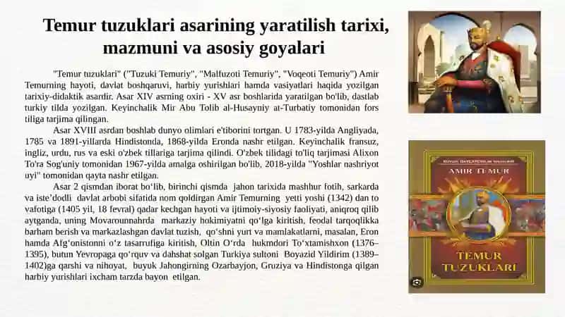 TEMUR TUZUKLARI 3