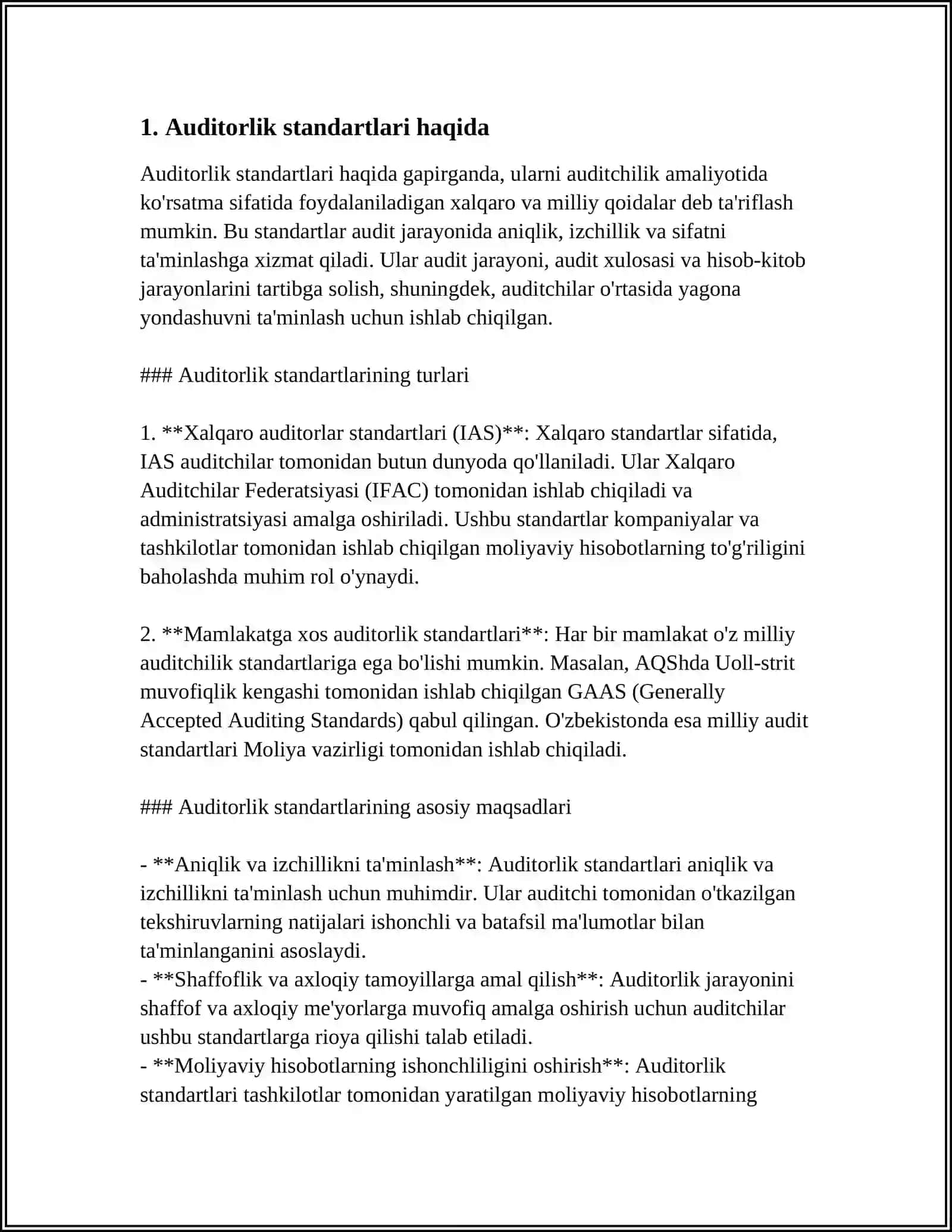 Moliyaviy Hisobotlar Yuzasidan Auditor Xulosasi 3