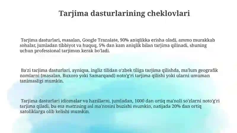 Tarjima dasturlari va ulardan foydalanish asoslari 3