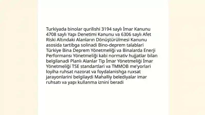 Turkiya qurilishi va normativ hujjatlari 3