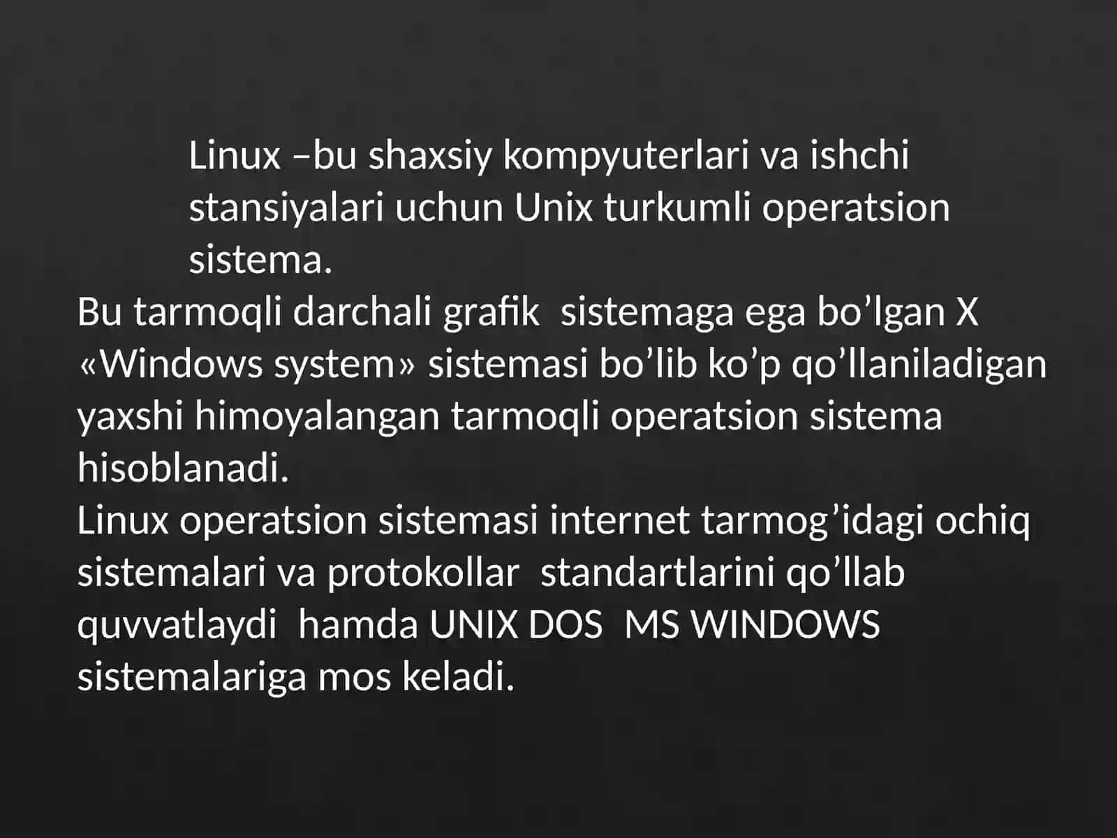 Operatsiontizimlar 3
