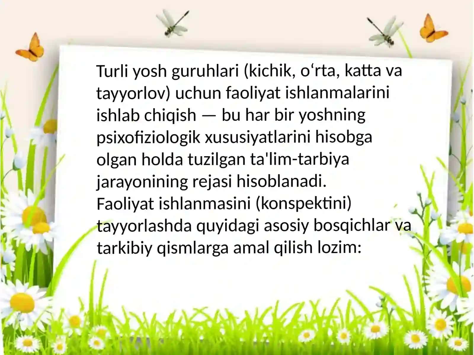 Turli guruhlarda faoliyat ishlanmalar ishlab chiqish 3