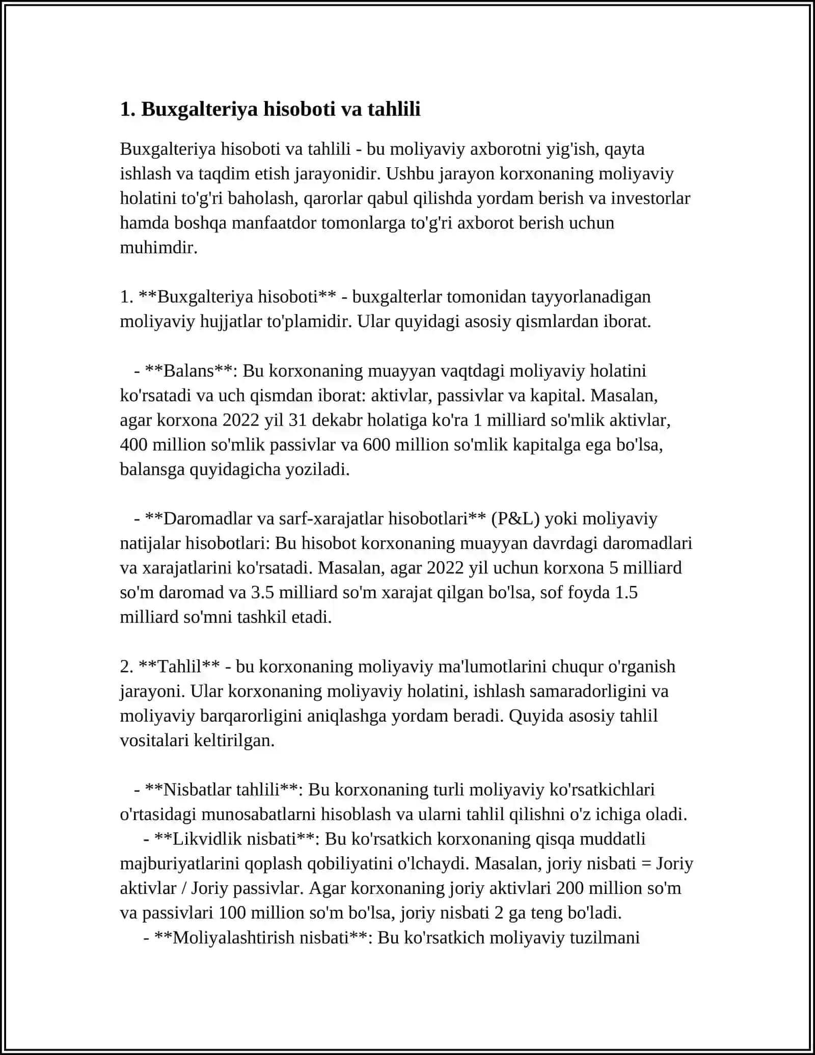 IPAK TEKSTIL TIKUV FABRIKASINING MOLIYAVIY REJALARI BILAN TANISHISH 3