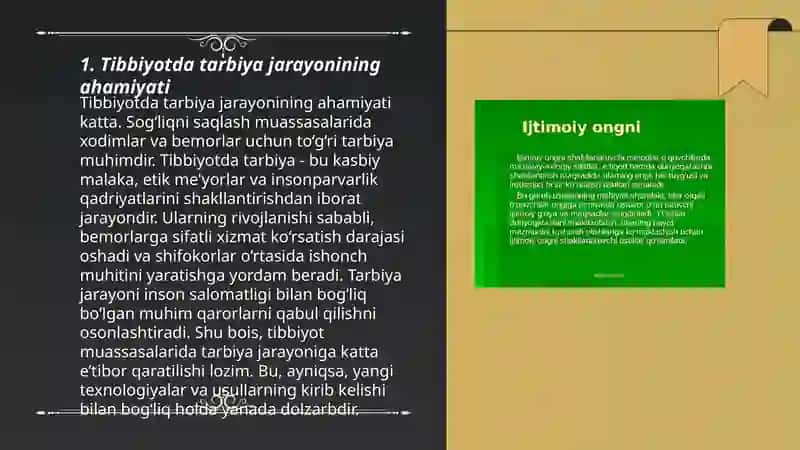 Tibbiyotda tarbiya jarayoning moxiyati va mazmuni 3