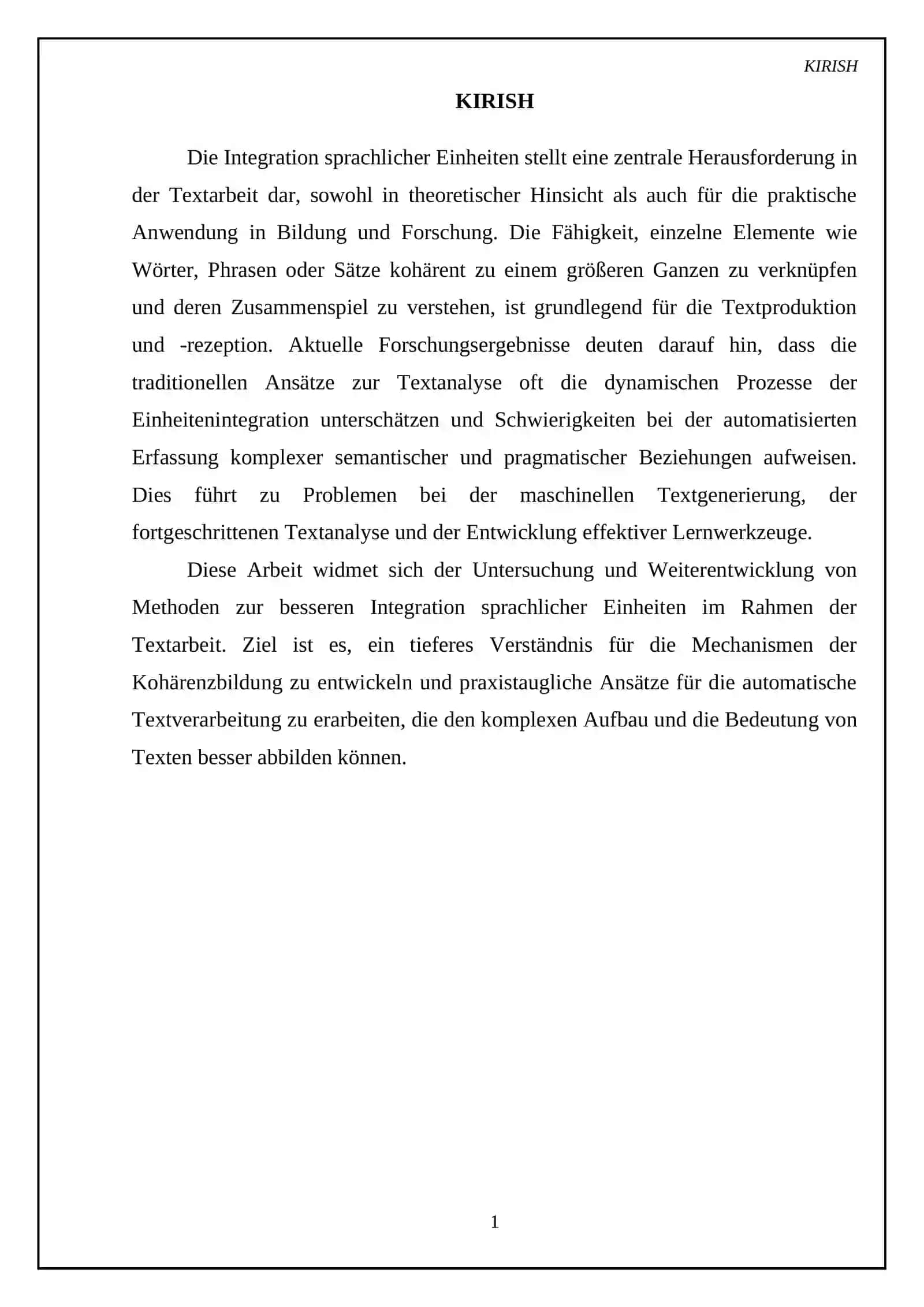 Die Integration sprachlicher Einheiten bei der Textarbeit 3