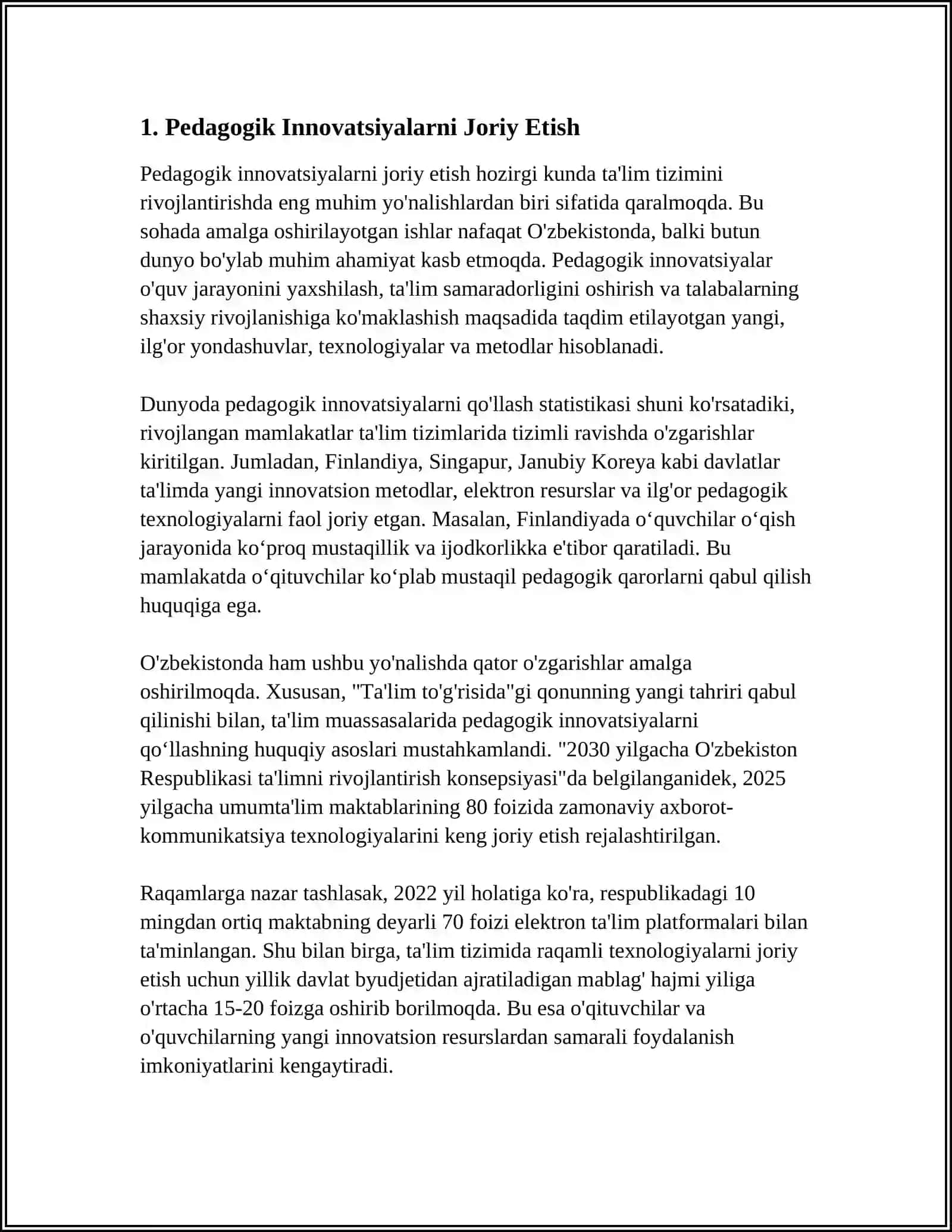 BOSHLANG'ICH TA'LIMNING SIFAT VA SAMARADORLIGINI OSHIRISHNING USTUVOR PRINSIPLARI 3