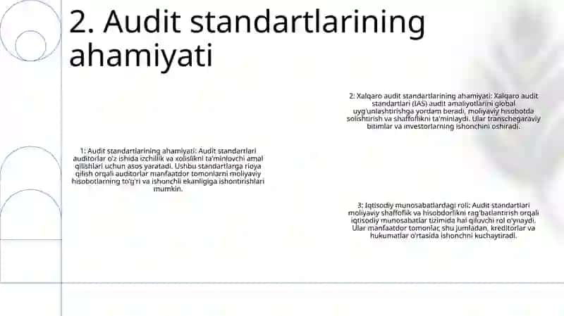 Iqtisodiy Munosabatlar Tizimida Auditning Xalqaro Standartlari O'Rni Va Ahamyati 3