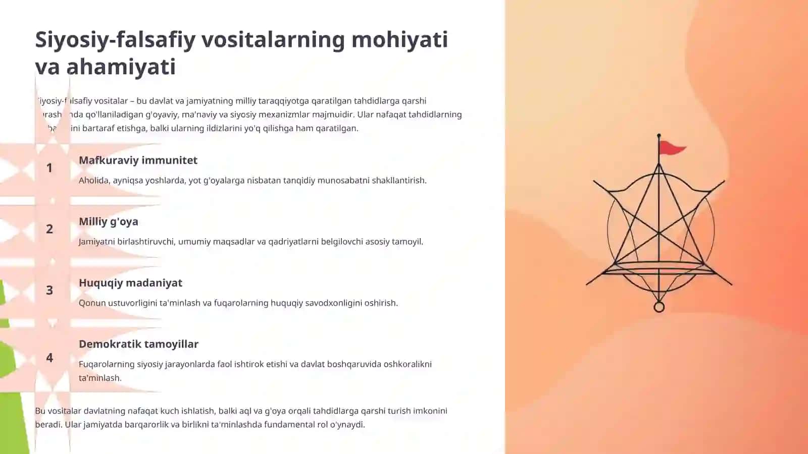 Davlat milliy taraqqiyotiga tahdidlarni oldini olishning siyosiy-falsafiy vositalari 3
