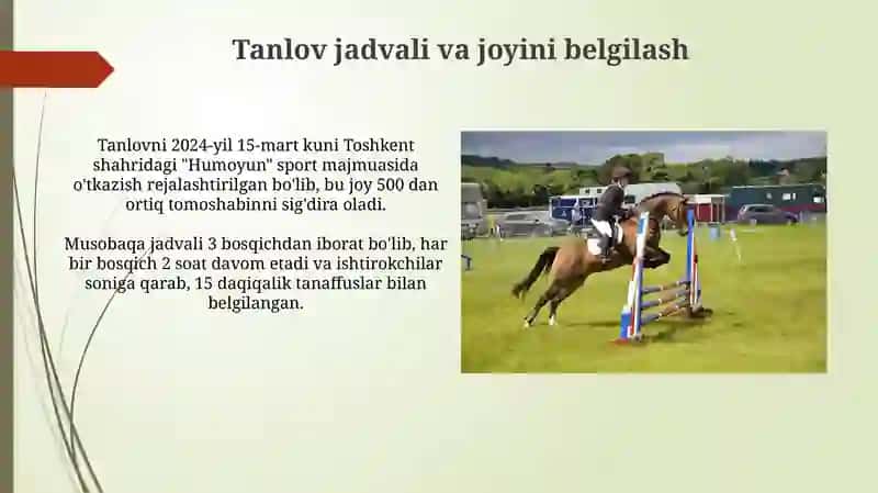 Musobaqani tashkil qilish va o'tkazish asoslari 3