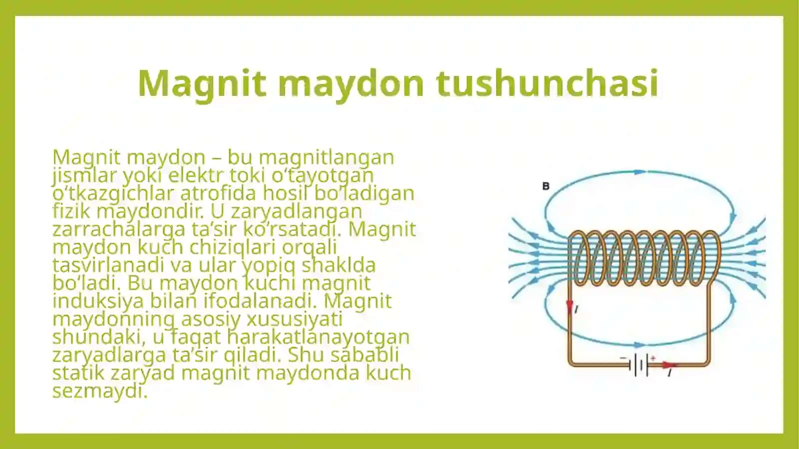 Magnit maydondagi zaryadlovchi zarrachaning harakati lorentz kuchi 3