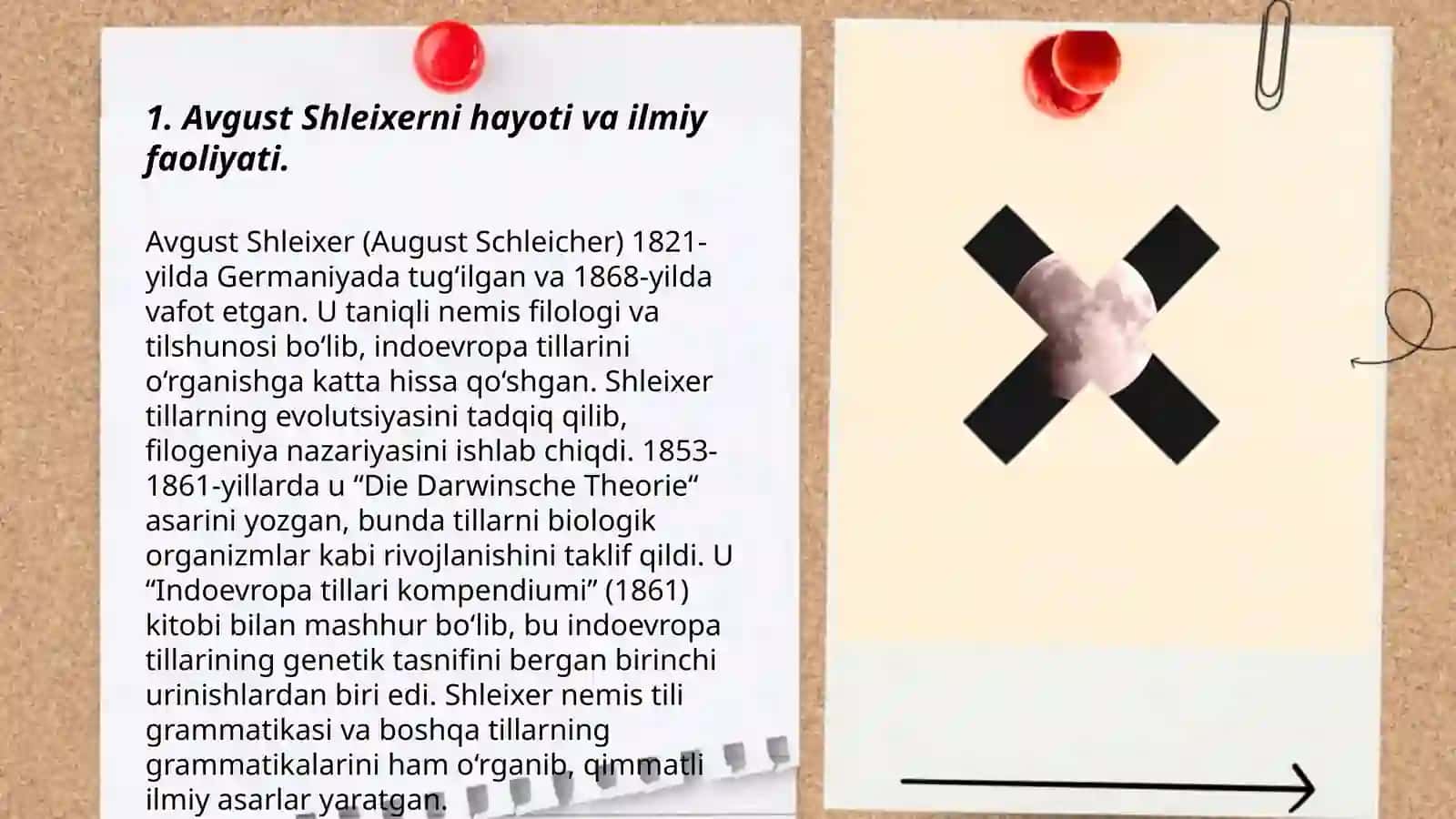 Tilshunoslikda naturalizm.Avgust Shleyxer hayot va ijod yoʻli 3