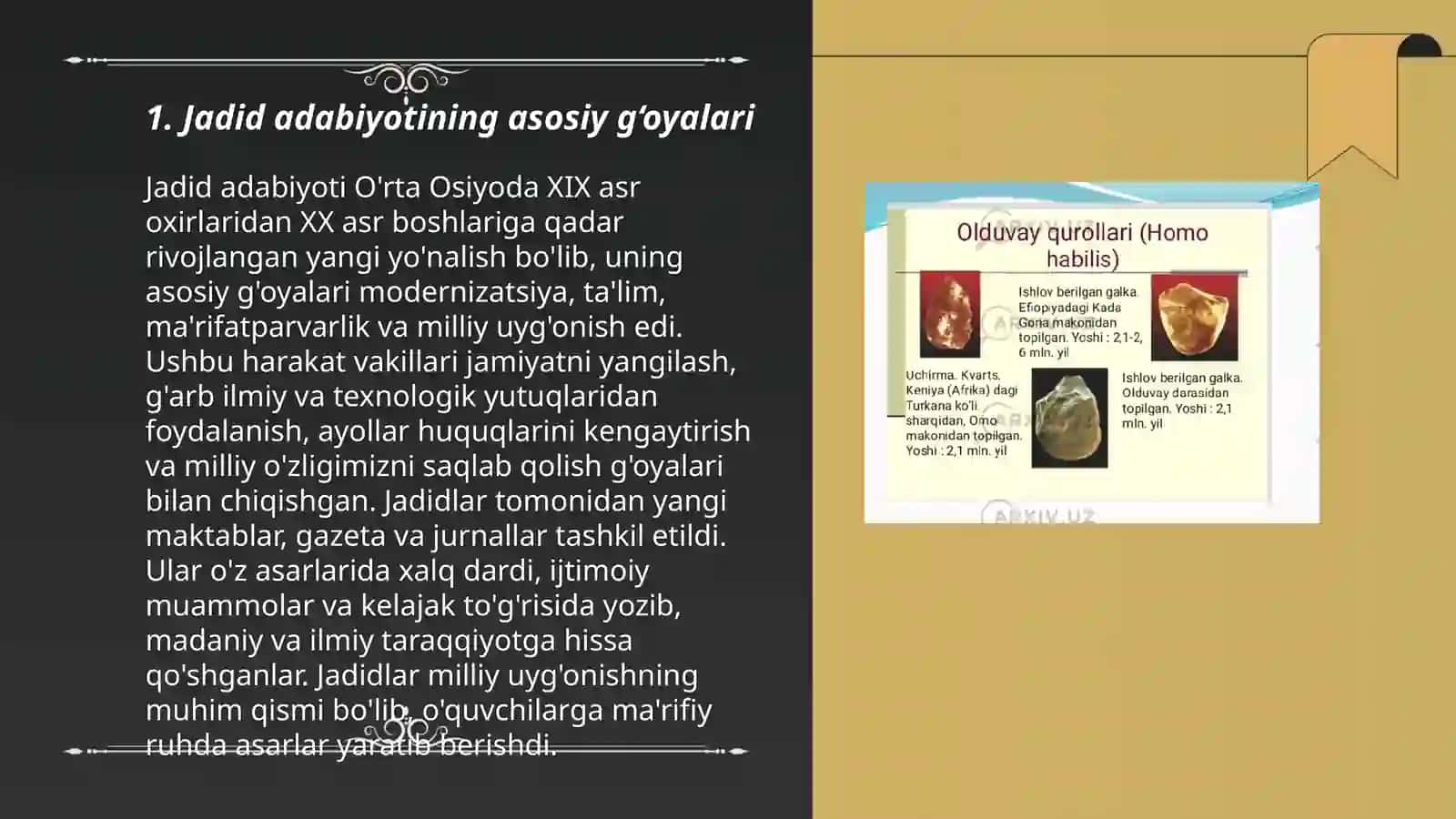 Jadid adabiyoti namoyondalarining madaniyat, maʼrifat, adabiyotga oid fikrlari 3
