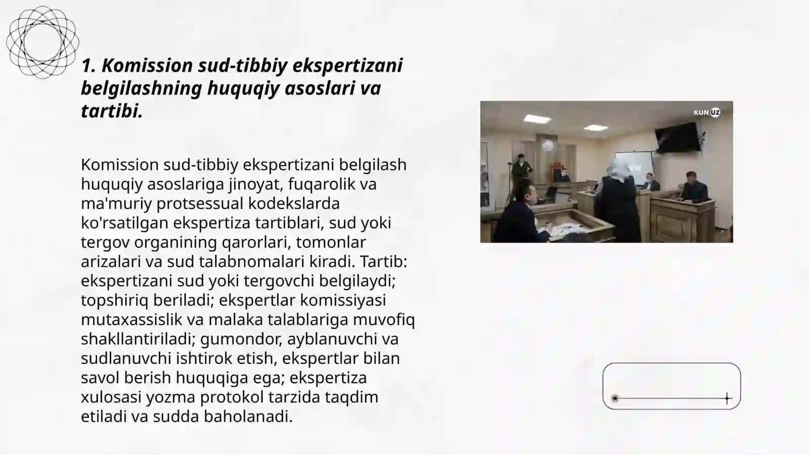 Tibbiyot xodimlarining kasb huquqbuzarliklari holatlarida komission sud-tibbiy ekspertizalarni tayinlash va oʻtkazish xususiyatlari 3