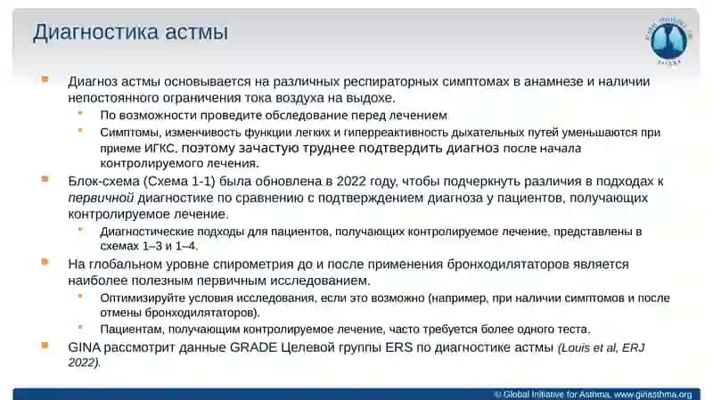 Глобальная инициатива по борьбе с астмой (GINA) 3