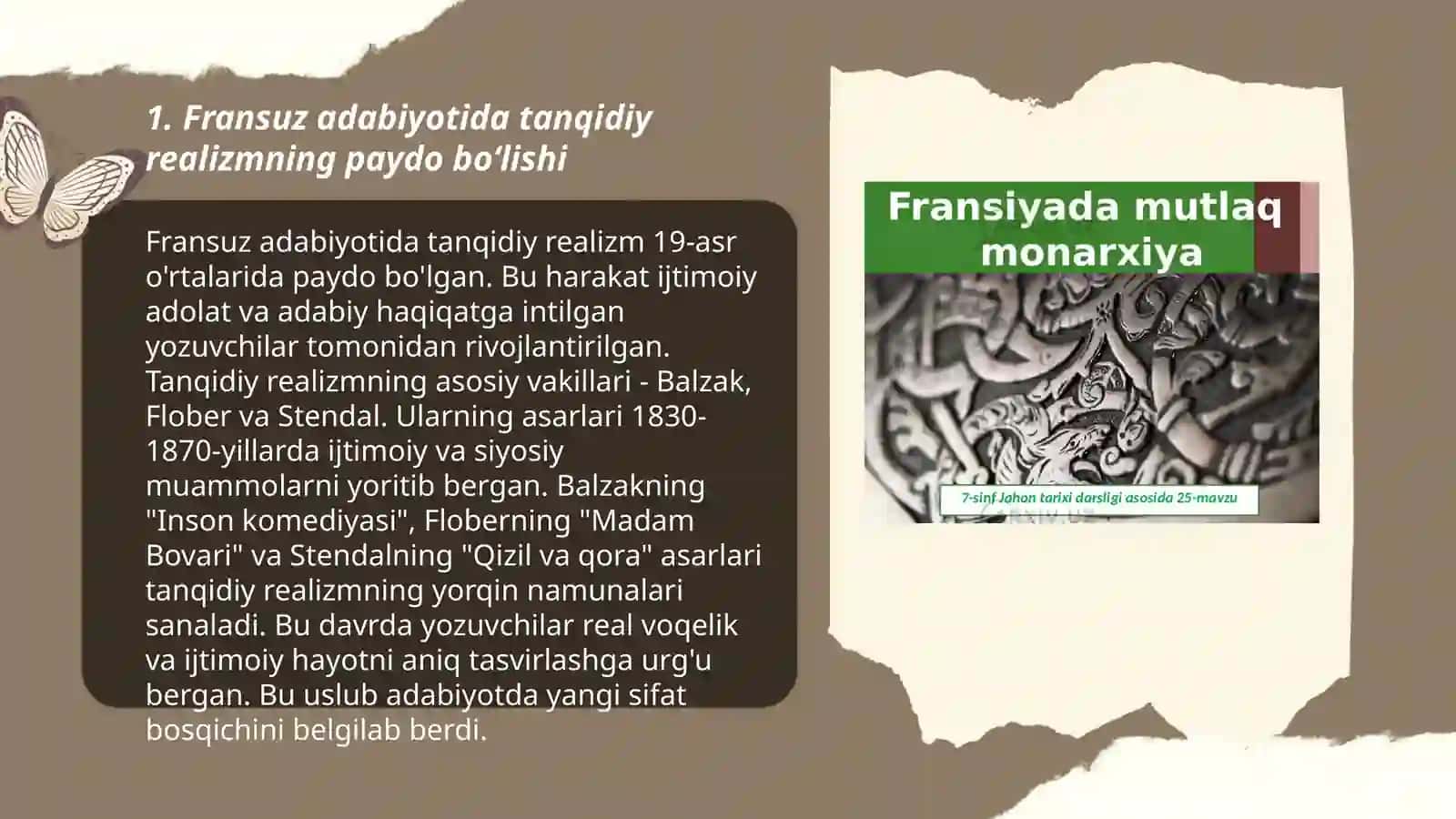 Fransiyada tanqidiy realizim adabiyoti 3