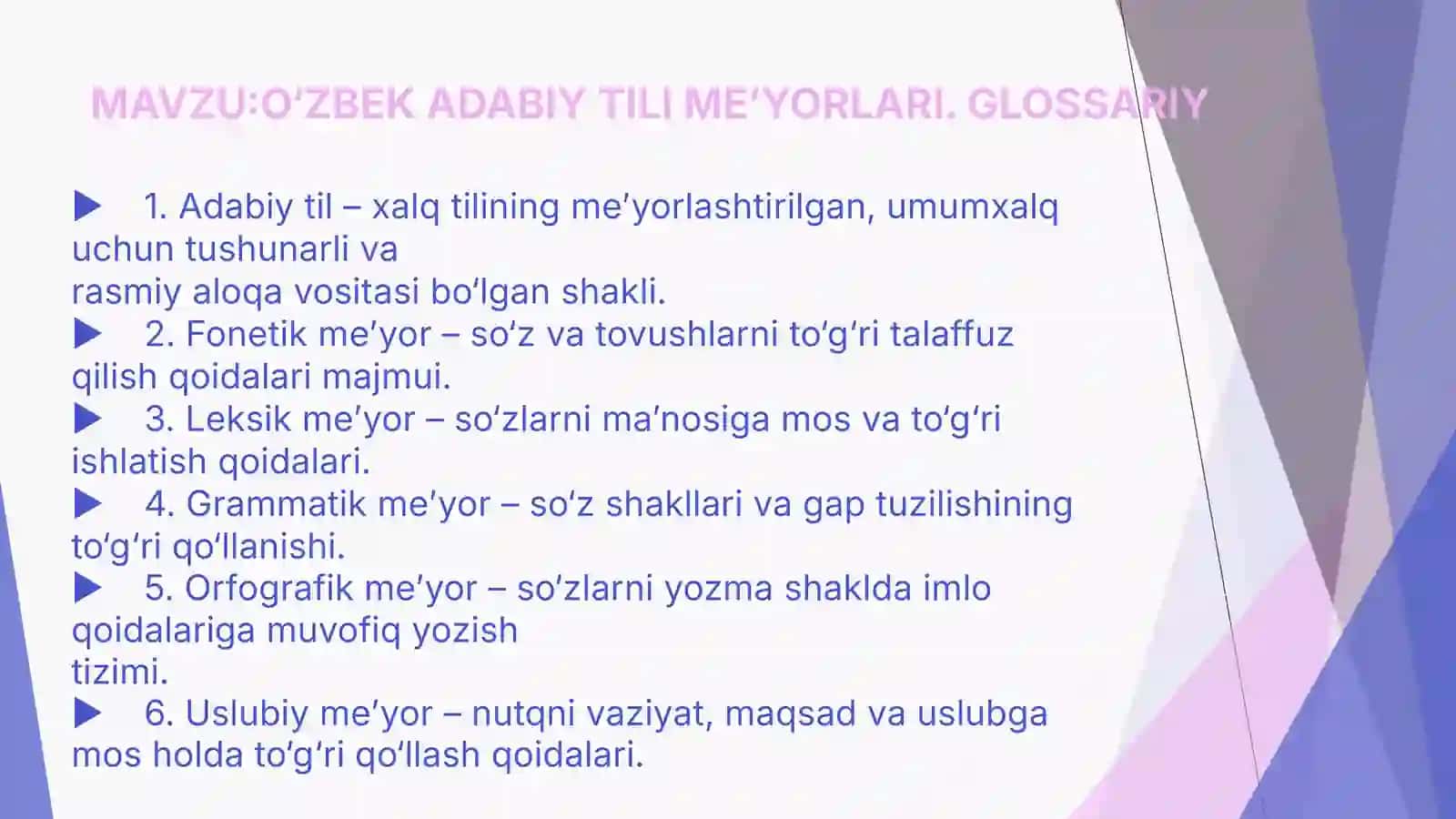 O‘ZBEK TILINI DAVLAT TILI SIFATIDAGI NUFUZINI OSHIRISH BO‘YICHA QILINAYOTGAN ISHLAR 3