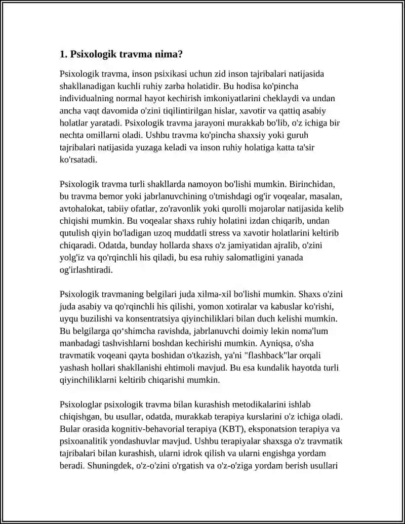 Psixologik Travma 3