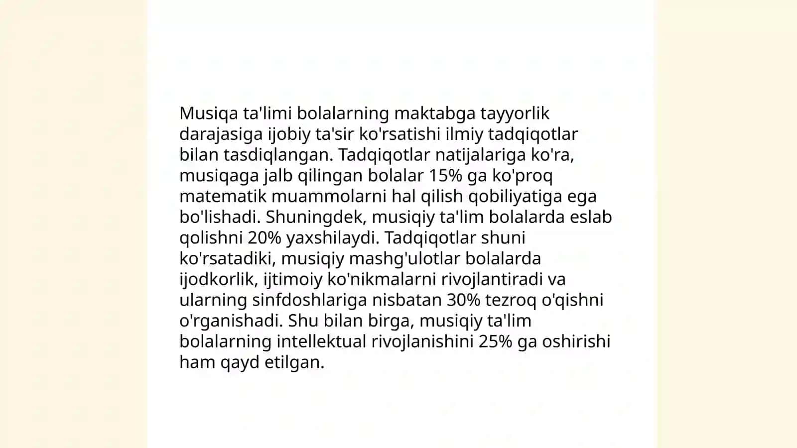 Musiqa ta'limini bolalarni maktabga tayyorlashdagi o‘rni 3