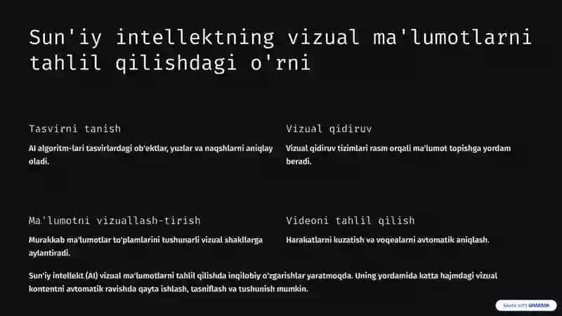 Vizual Savodxonlik va Sun'iy Intellektning Rivojlanishi: Integratsiya imkoniyatlari 3