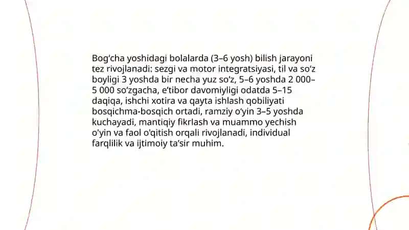 Bogʻcha bolasida bilish jarayonlarining rivojlanishi 3