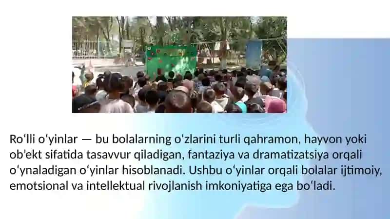 Ro’lli o’yinlarda ijodiy nutqni shakillantirish 3