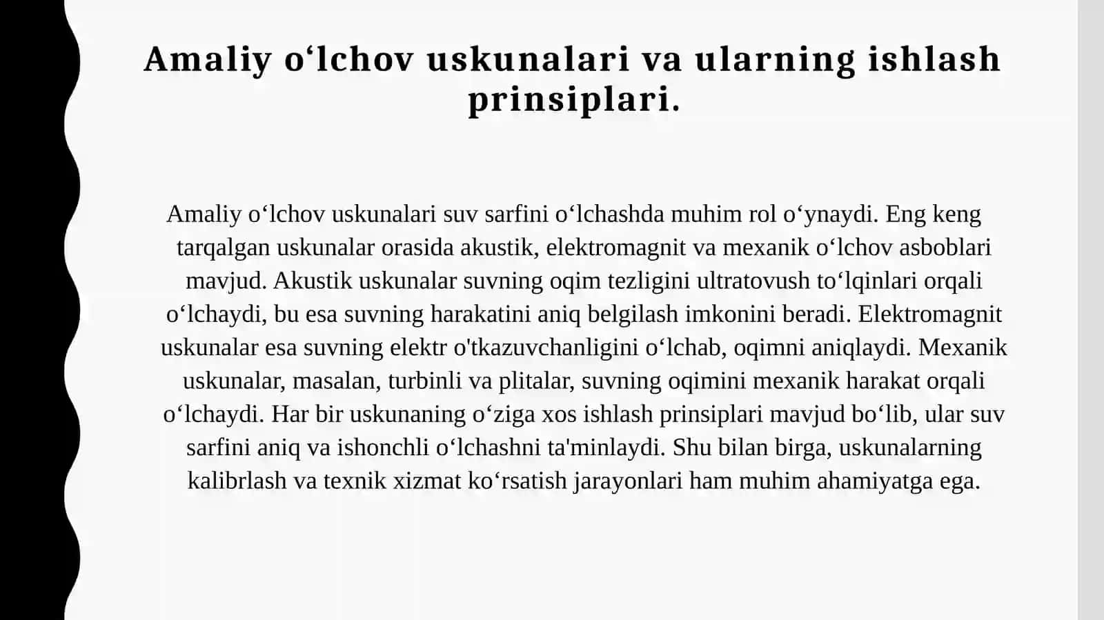 Suv sarfini oʻlchashning nazariy asoslari va amaliy usullari 3