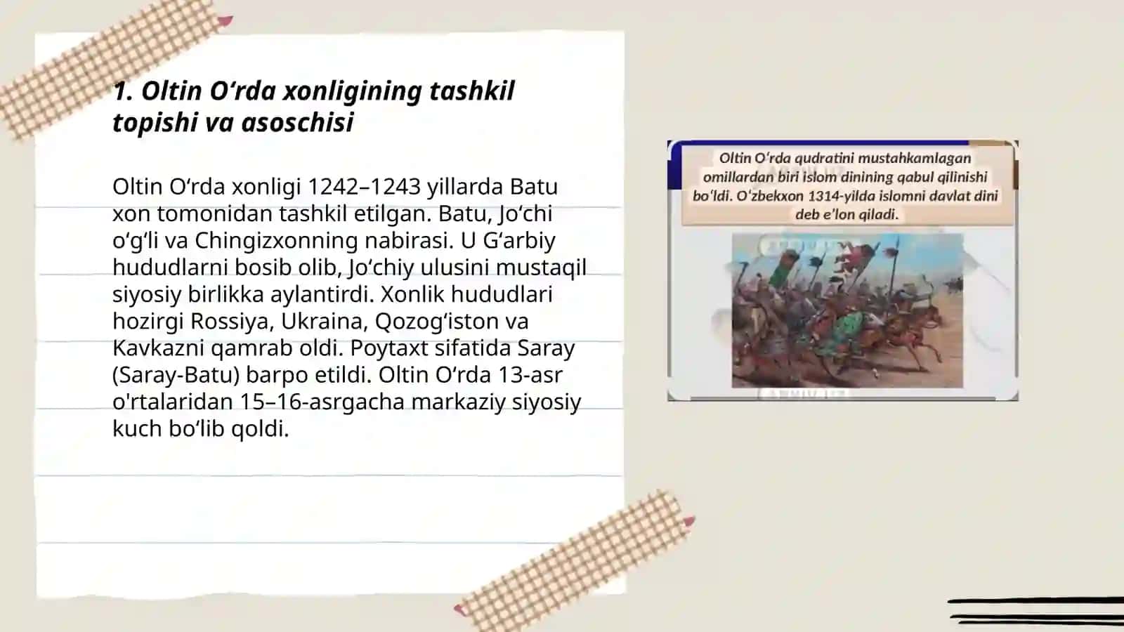 Oltin Oʻrda xonligi 3