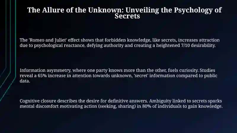 The Allure of the Unknown: Unveiling the Psychology of Secrets 3