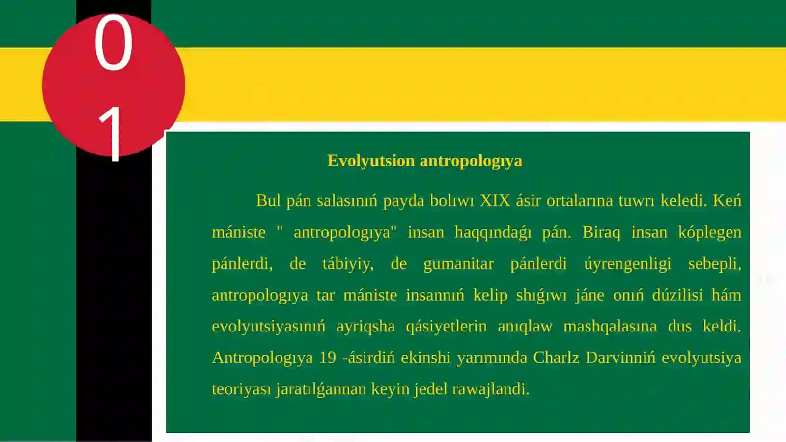 Adamnıń payda bolıwı haqqındaǵı zamanagóy qaraslar 3