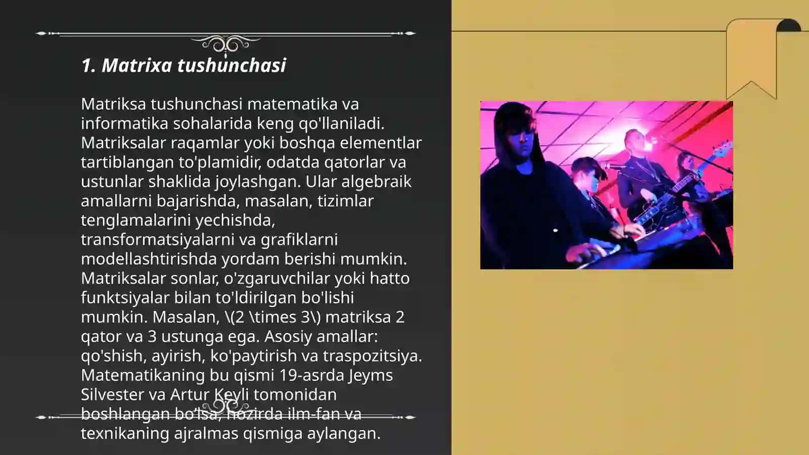 Matriksa tushunchasi 3