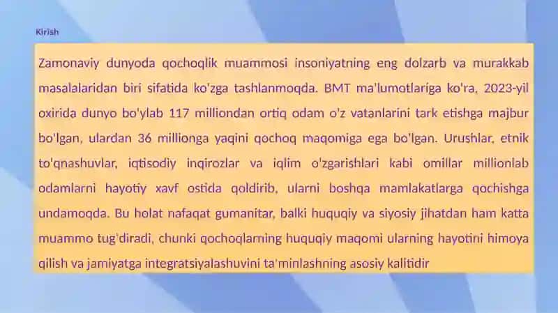 QOCHOQLARNING HUQUQIY MAQOMI 3