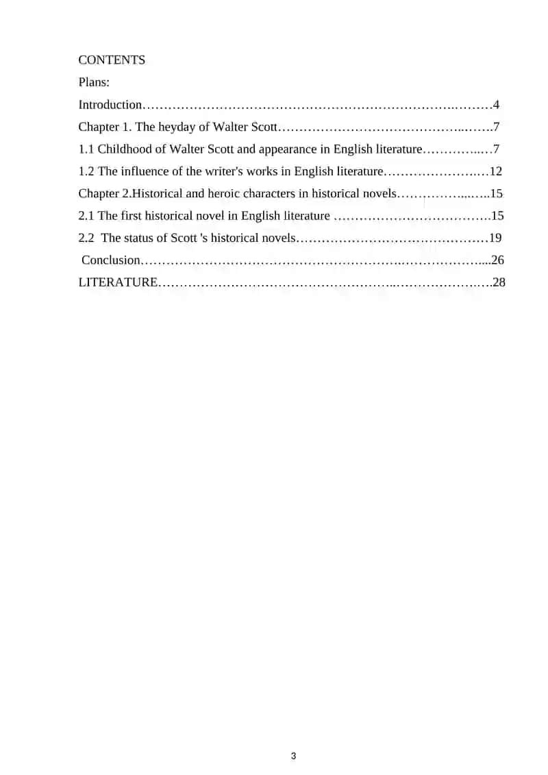Course paper on Walter Scott 3