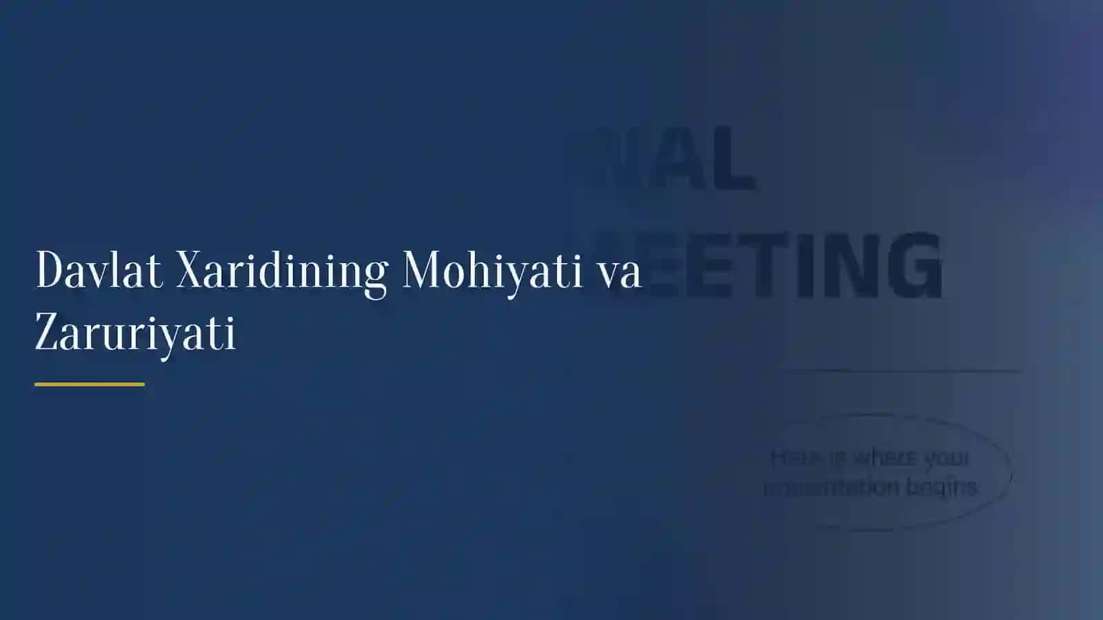 Davlat xaridini tashkil etish 3
