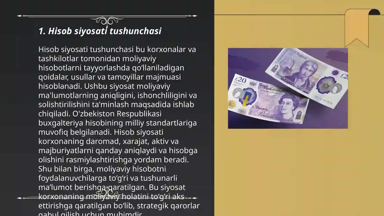 Hisob siyosati va uning bank faoliyatidagi oʻrni 3