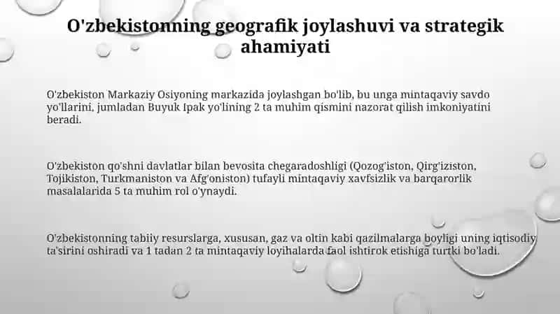 O'zbekistonning Markaziy Osiyodatinchlikvabarqarorliknitaminlashdagiòrni 3