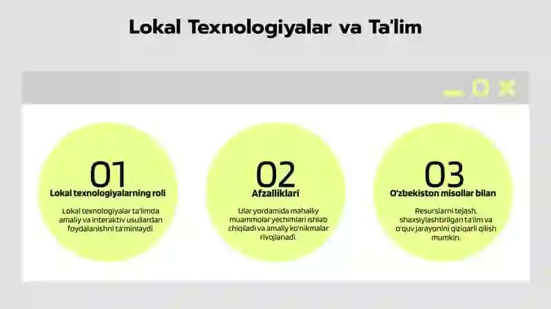 Lokal Texnologiyalar va Ta'lim 3