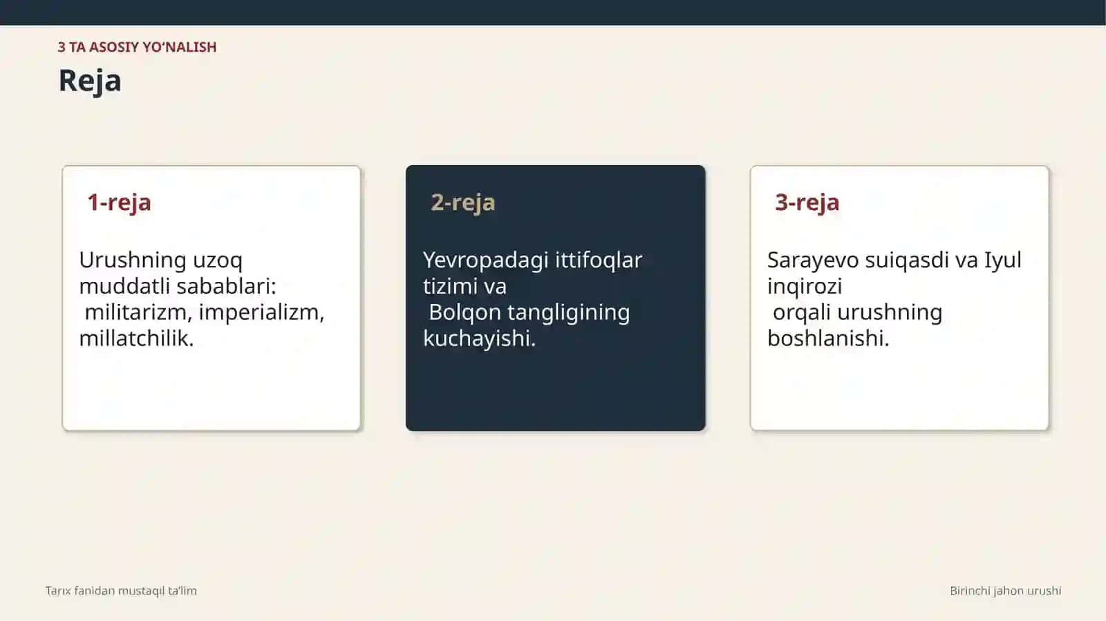 BIRINCHI JAHON URUSHIGA OLIB KELGAN OMILLAR 3